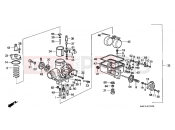 HONDA NX125K Transcity 1989 E-15 CARBURETOR