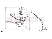 HONDA NX125K Transcity 1989 F-4 FRONT MASTER CYLINDER