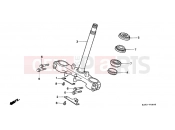 HONDA NX125K Transcity 1989 F-6 STEERING WHEEL