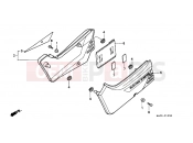 HONDA NX125K Transcity 1989 F-15 SIDE COVER