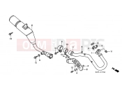 HONDA NX125K Transcity 1989 F-17 EXHAUST DRUM