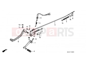 HONDA NX125K Transcity 1989 F-18 PEDAL
