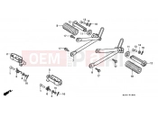 HONDA NX125K Transcity 1989 F-19 FOOTREST