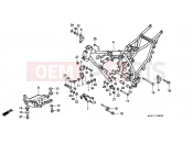 HONDA NX125K Transcity 1989 F-28 FRAME HOUSING
