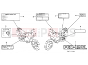 HONDA NX125K Transcity 1989 F-31 WARNING LABEL