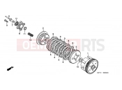 HONDA NX125V Transcity 1997 E-6 CLUTCH
