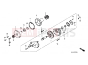 HONDA NX125V Transcity 1997 E-7 OIL PUMP