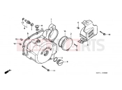 HONDA NX125V Transcity 1997 E-8 LEFT CRANKSHAFT COVER