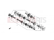 HONDA NX125V Transcity 1997 E-13 TRANSMISSION