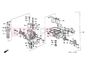 HONDA NX125V Transcity 1997 E-15 CARBURETOR