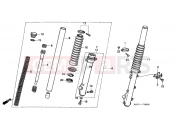 HONDA NX125V Transcity 1997 F-8 FRONT FORK