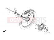 HONDA NX125V Transcity 1997 F-10 FRONT WHEEL