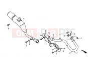 HONDA NX125V Transcity 1997 F-17 EXHAUST DRUM