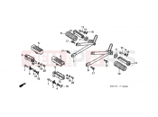 HONDA NX125V Transcity 1997 F-19 FOOTREST