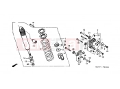 HONDA NX125V Transcity 1997 F-22 REAR SHOCK ABSORBER