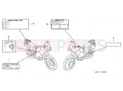 HONDA NX125V Transcity 1997 F-31 WARNING LABEL