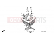 HONDA FX650X Vigor 1999 E-5 CYLINDER