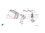 HONDA FX650X Vigor 1999 F-27 BATTERY