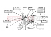HONDA FX650X Vigor 1999 F-31 WARNING LABEL