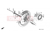 HONDA FX650Y Vigor 2000 F-10 FRONT WHEEL