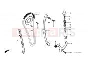 HONDA XL125SB XL125S 1981 E-5 TIMING CHAIN ​​/ TENSIONER
