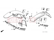 HONDA XL125SB XL125S 1981 F-6 FRONT FENDER