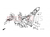 HONDA XL125SB XL125S 1981 F-26 FRAME HOUSING