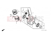 HONDA XL125SZ XL125S 1979 E-11 CRANKSHAFT / PISTON