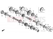 HONDA XL125SZ XL125S 1979 E-12 TRANSMISSION