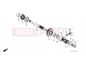 HONDA XL125SZ XL125S 1979 E-13 DRIVE SHAFT AXLE