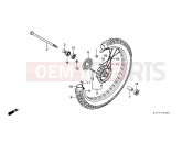 HONDA XL125SZ XL125S 1979 F-9 FRONT WHEEL