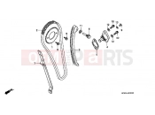 HONDA XLR125RW XLR125R 1998 E-3 TIMING CHAIN ​​/ TENSIONER