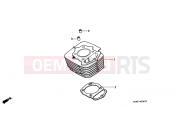 HONDA XLR125RW XLR125R 1998 E-4 CYLINDER