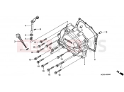 HONDA XLR125RW XLR125R 1998 E-5 RIGHT CRANKSHAFT COVER