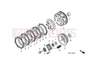 HONDA XLR125RW XLR125R 1998 E-6 CLUTCH
