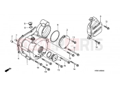 HONDA XLR125RW XLR125R 1998 E-8 LEFT CRANKSHAFT COVER