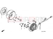 HONDA XLR125RW XLR125R 1998 E-9 GENERATOR