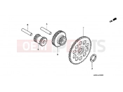 HONDA XLR125RW XLR125R 1998 E-10 STARTING GEAR