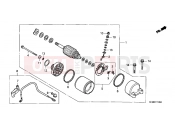 HONDA XLR125RW XLR125R 1998 E-11 STARTER ENGINE