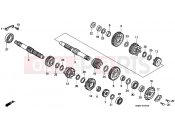 HONDA XLR125RW XLR125R 1998 E-14 TRANSMISSION