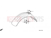 HONDA XLR125RW XLR125R 1998 F-7 FRONT FENDER