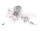 HONDA XLR125RW XLR125R 1998 F-12 REAR WHEEL