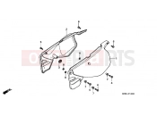HONDA XLR125RW XLR125R 1998 F-15 SIDE COVER