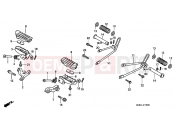 HONDA XLR125RW XLR125R 1998 F-19 FOOTREST
