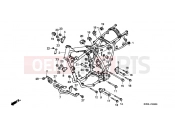 HONDA XLR125RW XLR125R 1998 F-28 FRAME HOUSING