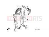 HONDA XLX350RJ XLX350R 1988 E-4 TIMING CHAIN ​​/ TENSIONER