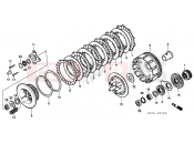 HONDA XLX350RJ XLX350R 1988 E-7 CLUTCH