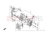 HONDA XLX350RJ XLX350R 1988 F-9 FRONT BRAKE CALIPER