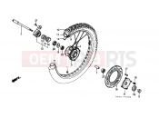 HONDA XLX350RJ XLX350R 1988 F-10 FRONT WHEEL