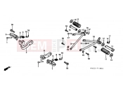 HONDA XLX350RJ XLX350R 1988 F-19 FOOTREST